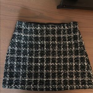 Abercrombie & Fitch Black and White Mini Pencil Skirt